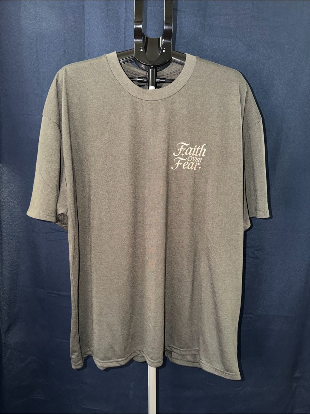 BrandMakers Faith Over Fear Angel Graphic Tee XXL Heavyweight Relaxed Fit NWT